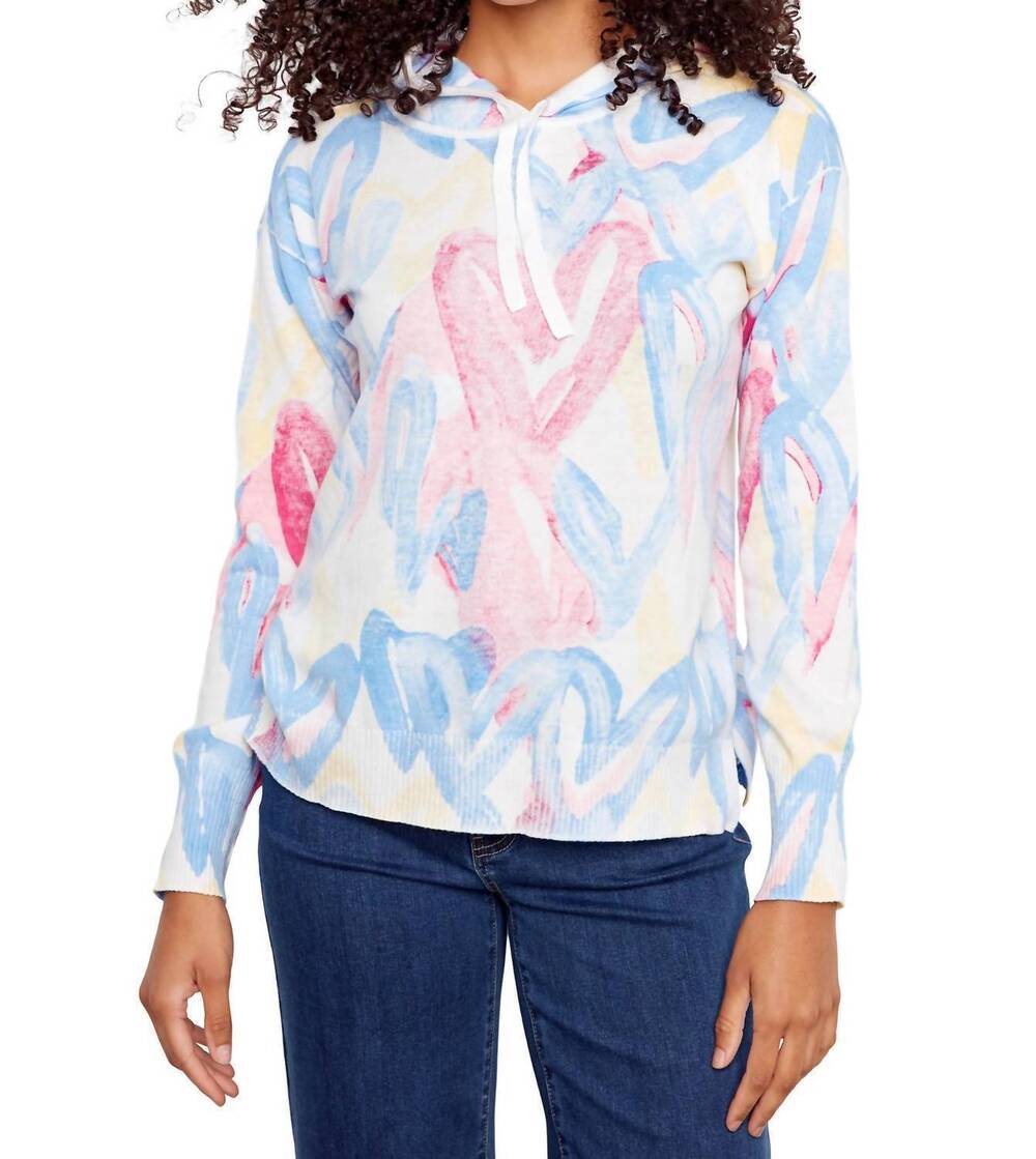 NEW CHARLIE B sweeathearts hoodie in rainbow